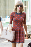 Taylor Swift Leaving a Coffee Shop in the East Village 