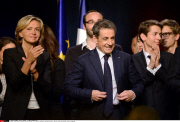 France former President's Nicolas Sarkozy  in a political meeting at the Maurice Ravel's Hall of Velizy Villacoublay, France, 06/10/2014