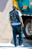Charlie Hunnam has a blast during final season filming of 'SOA'