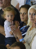 Laure Manaudou and Mano during European short course swimming Championships - Chartres