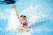 Championnats de France de natation ¿ Dunkerque. Laure Manaudou se qualifie pour les Jeux Olympiques de Londres (au 100m dos). Panramic NO FRANCE