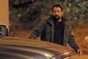 John Travolta shoots late into the night on the set of ÒLife On The LineÓ