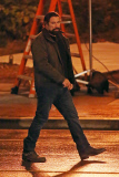 John Travolta shoots late into the night on the set of ÒLife On The LineÓ