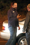 John Travolta shoots late into the night on the set of ÒLife On The LineÓ