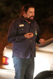 John Travolta shoots late into the night on the set of ÒLife On The LineÓ