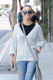 Cara Santana is in good spirits while running errands in WeHo