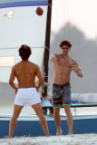 Joe Manganiello shows off his Football Skills on the set of "Magic Mike XXL"