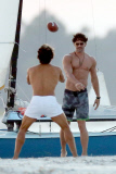 Joe Manganiello shows off his Football Skills on the set of "Magic Mike XXL"