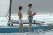 Joe Manganiello shows off his Football Skills on the set of "Magic Mike XXL"