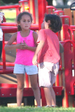*EXCLUSIVE* Emme and Max Anthony enjoy a day at the park
