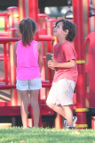*EXCLUSIVE* Emme and Max Anthony enjoy a day at the park