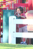 *EXCLUSIVE* Emme and Max Anthony enjoy a day at the park