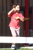 *EXCLUSIVE* Emme and Max Anthony enjoy a day at the park