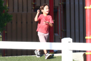 *EXCLUSIVE* Emme and Max Anthony enjoy a day at the park