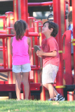*EXCLUSIVE* Emme and Max Anthony enjoy a day at the park
