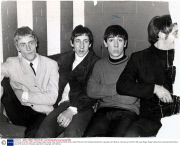 Pop Group The Who 1965 Lead Singer Roger Daltrey Pete Townshend Keith Moon (died 9/78) And John Entwistle (died 6/02). Copyright John Minihan.