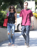Exclusive... Denise Richards Out And About With Her Nephew 