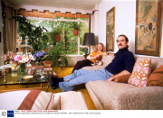 JOHN CLEESE AND CONNIE BOOTH AT HOME IN LONDON, BRITAIN - 1974