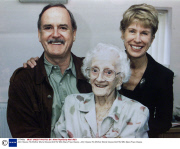 John Cleese His Mother Muriel Cleese And His Wife Alyce Faye Cleese.