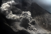 Mount Sinabung erupts, Sumatra, Indonesia - 14 Oct 2014