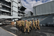 RFA Argus prepares to sail to Sierra Leone to help deal with the Ebola crisis, Falmouth, Britain - 14 Oct 2014