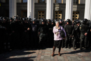 Riots in Kiev, Ukraine - 14 Oct 2014