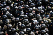 Riots in Kiev, Ukraine - 14 Oct 2014
