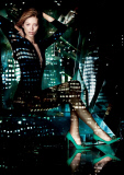 American model Ondria Hardin poses for Jimmy Choo 'Cruise 2015' new campaign
