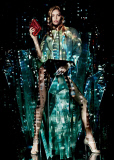 American model Ondria Hardin poses for Jimmy Choo 'Cruise 2015' new campaign
