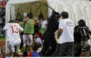 Belgrade Clashes during Euro 2016 Group I qualifying match between Serbia and Albania