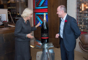 Camilla Duchess of Cornwall visits Chapel Down Winery, Tenterden, Kent, Britain - 15 Oct 2014