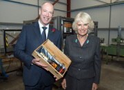 Camilla Duchess of Cornwall visits Chapel Down Winery, Tenterden, Kent, Britain - 15 Oct 2014