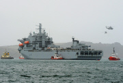 RFA Argus prepares to sail to Sierra Leone to help deal with the Ebola crisis, Falmouth, Britain - 17 Oct 2014