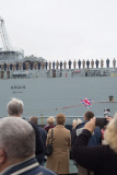 RFA Argus prepares to sail to Sierra Leone to help deal with the Ebola crisis, Falmouth, Britain - 17 Oct 2014