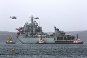 RFA Argus prepares to sail to Sierra Leone to help deal with the Ebola crisis, Falmouth, Britain - 17 Oct 2014