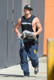 Channing Tatum Shows Off His Muscles Following A Workout