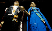 Die niederländischen Royals als lebensgroße Legofiguren