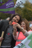 TUC march in London.