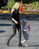 Kimberly Stewart & Penny Lancaster Take Their Kids To A Halloween Party 