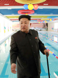Kim Jong Un gives field guidance to a newly built scientists residential district, North Korea - Oct 2014