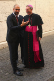 Spieler und Funktionäre des FC Bayern München bei einer Privataudienz bei Papst_Franziskus