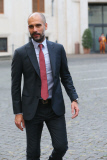 Spieler und Funktionäre des FC Bayern München bei einer Privataudienz bei Papst_Franziskus