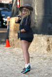 Latin singer Paulina Rubio brings her sexy back to the Pumpkin Patch