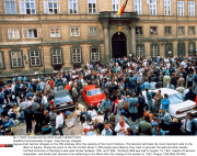 Czechoslovakia, Prague : East German refugees
