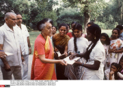 IND/INDIRA GANDHI DANS SA RESIDENCE A NEW DELHI