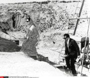 INDIA: PRIME MINISTER INDIRA GANDHI VISITING THE POKHRAN NUCLEAR TEST SITE