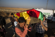 Turkey: Burial of YPG Fighters from Kobani 