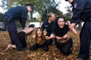 Femen Protest vor der Iranischen Botschaft, Berlin