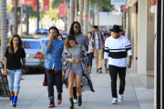 CHRIS BROWN AND KARRUECHE TRAN SHOPPING IN BEVERLY HILLS