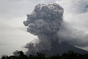 Indonesian President Joko Widodo visits refugees from erupting Mount Sinabung volcano, Karo, Sumatra, Indonesia - 29 Oct 2014